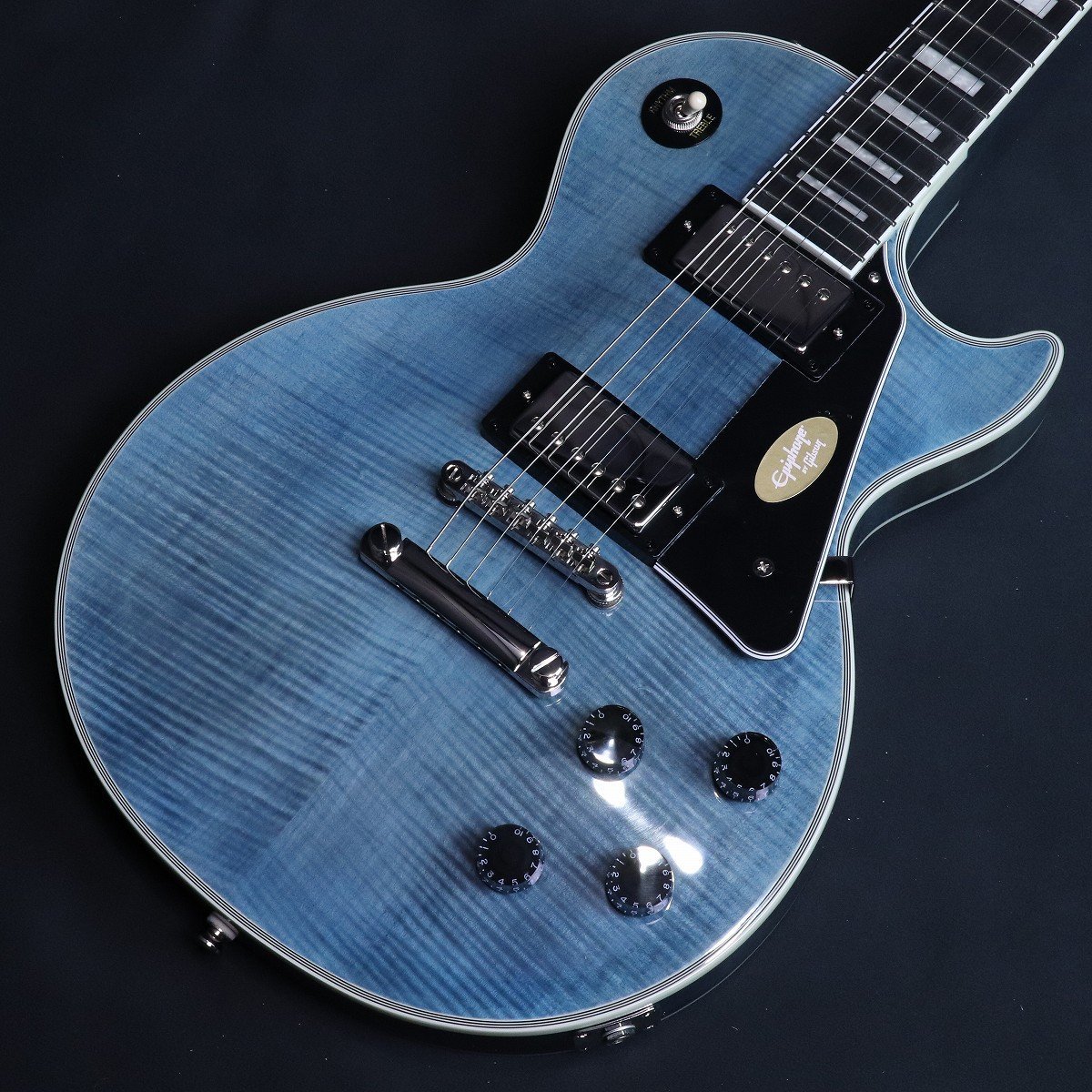 エピフォン/レスポールカスタム(Transparent Blue) Epiphone Inspired by Gibson Les Paul Custom Figured