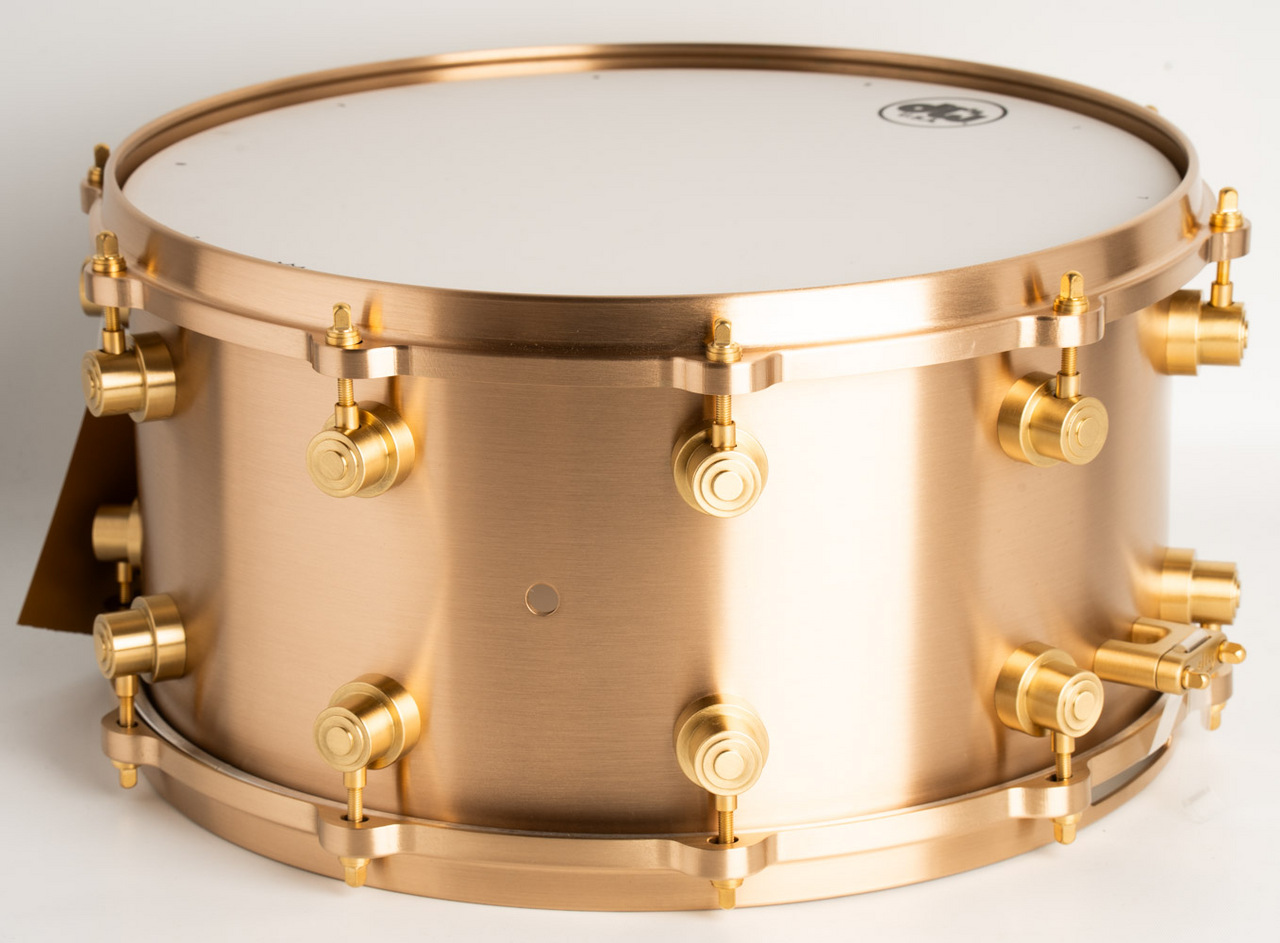 dw DRVZ0714STZ Limited MFG Snare Drum True Cast Bronze and
