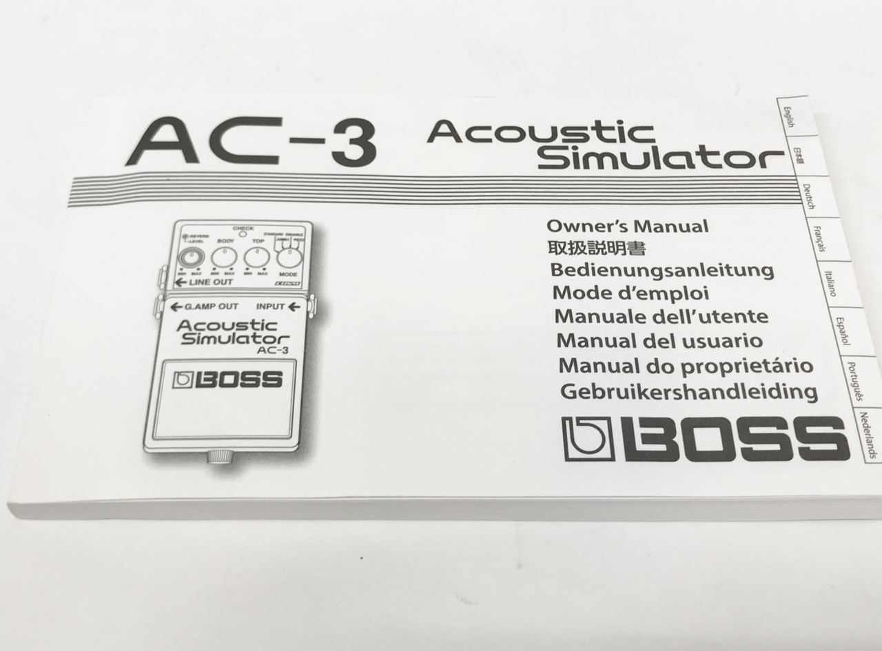 BOSS AC-3 Acoustic Simulator（中古）【楽器検索デジマート】