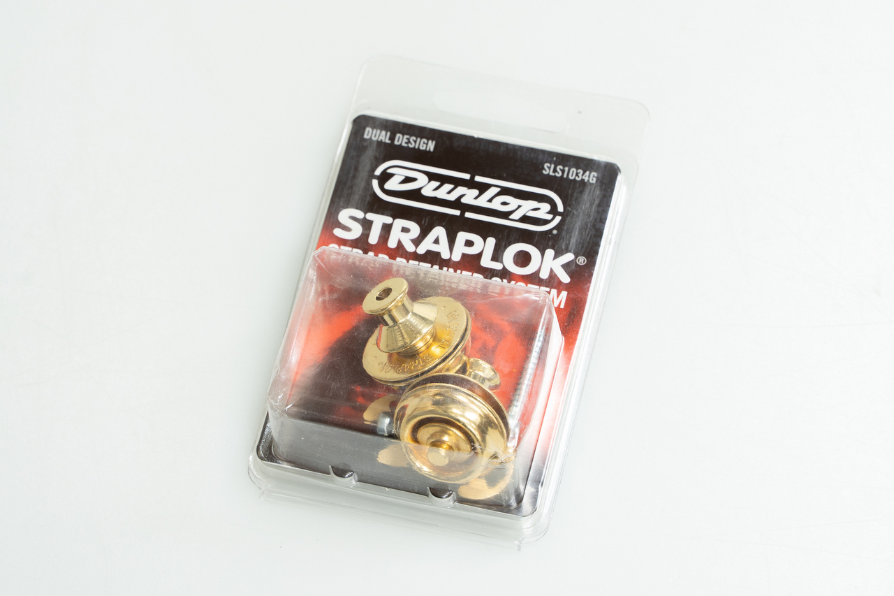 Jim Dunlop SLS1034G GOLD STRAPLOK DUAL DESIGN【横浜店】（新品/送料無料）【楽器検索デジマート】