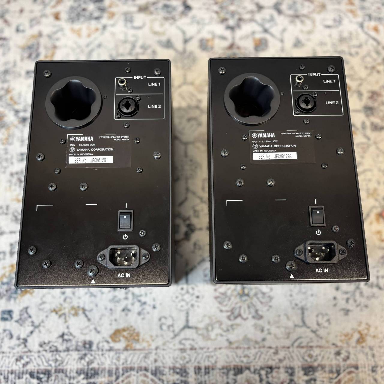 YAMAHA MSP3A パワードモニタースピーカー 2台(ペア) 【展示品現物画像