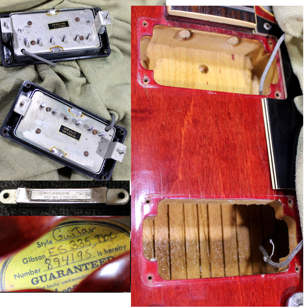 Gibson ES-335 Cherry ギブソン ES335 チェリー 1969-1970年製です 