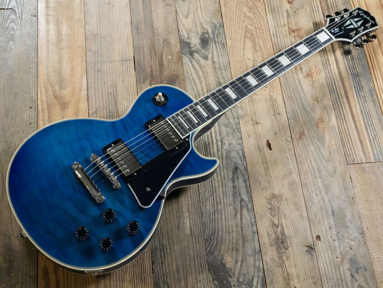 Epiphone Les Paul Custom Quilt Viper Blue (バイパーブルー) 島村