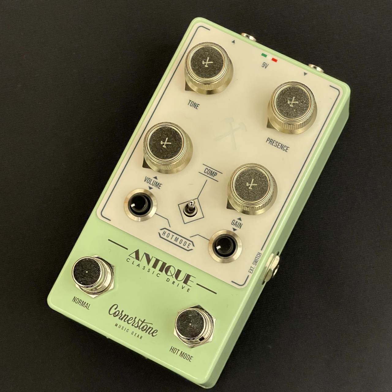 Cornerstone Antique オーバードライブペダル クラシックなTS系をインスパイアした2チャンネル・ドライブ