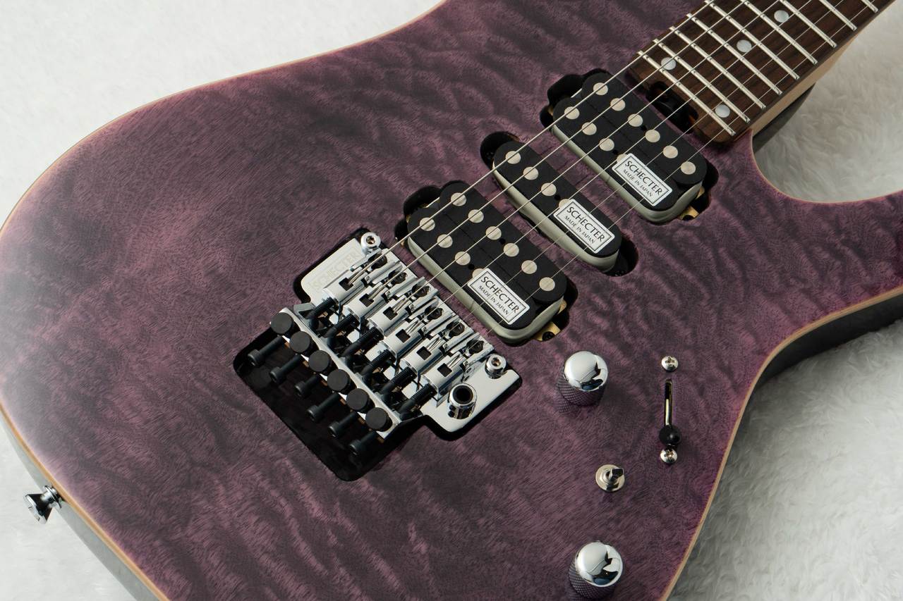 SCHECTER NVシリーズ 24フレット パープル 純正ギグバッグ付き SCHECTER NV-3-24-AL -See-thru Purple / PUR-（新品/送料無料）【楽器