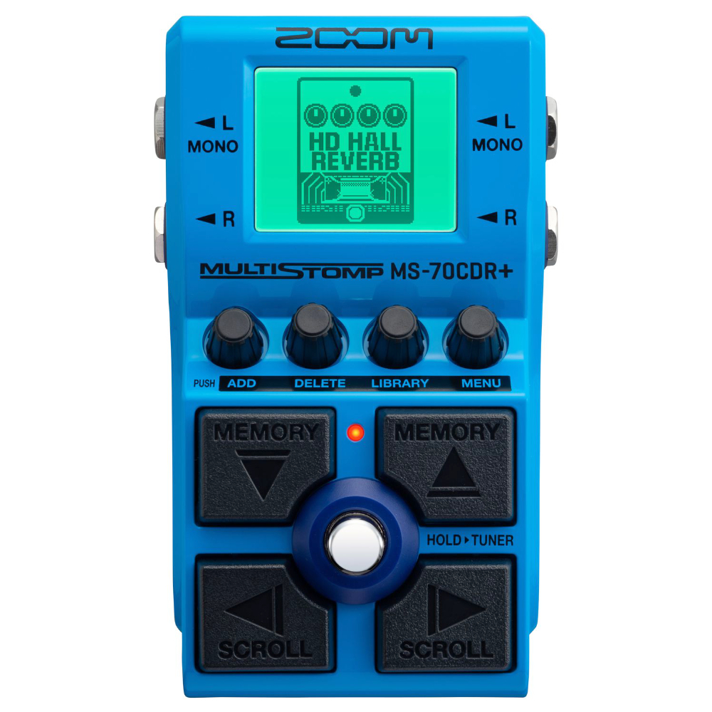 ZOOM ズーム MS-70CDR+ MultiStomp ギター マルチエフェクター 空間系 