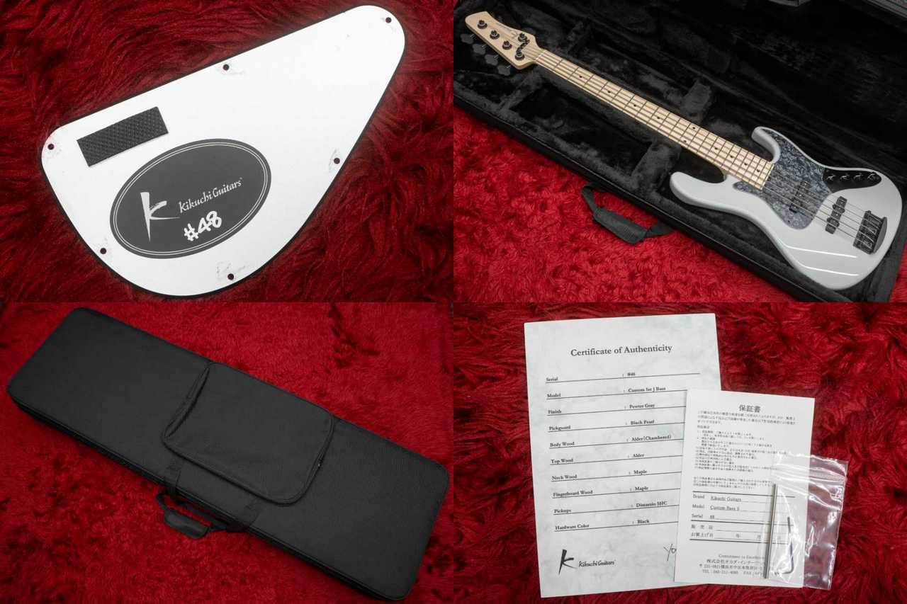 Kikuchi Guitars Custom Bass 5 Pewter Gray #048 3.705kg【GIB