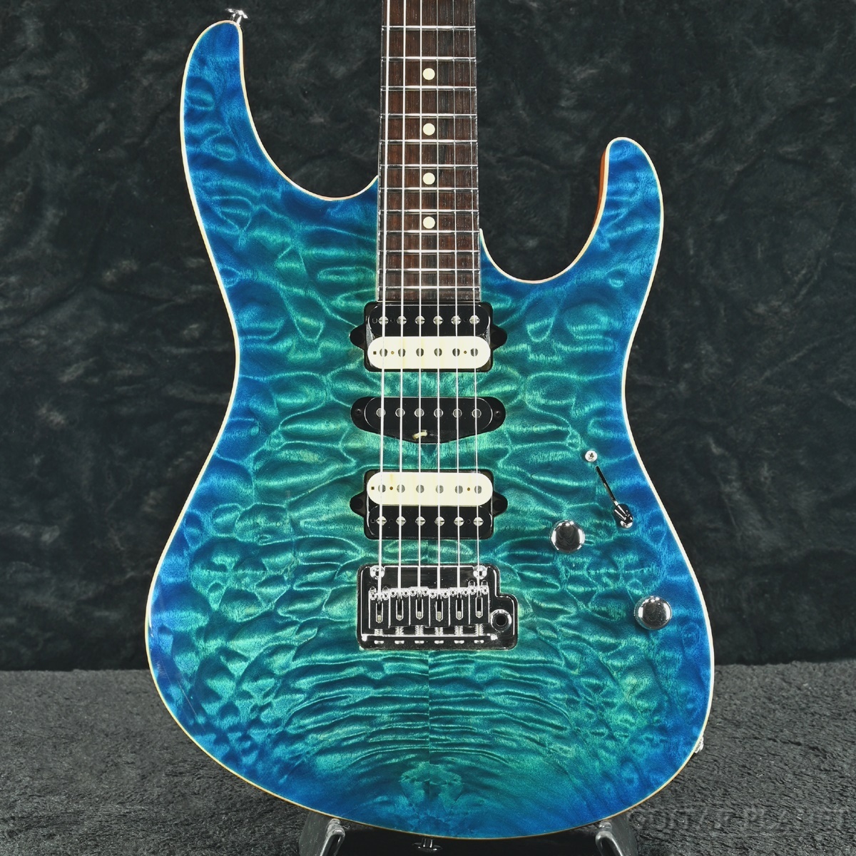 Suhr Modern 良コンディションです Suhr Custom Modern Quilt -Aqua Blue Burst- 2015USED!!【良杢キルト