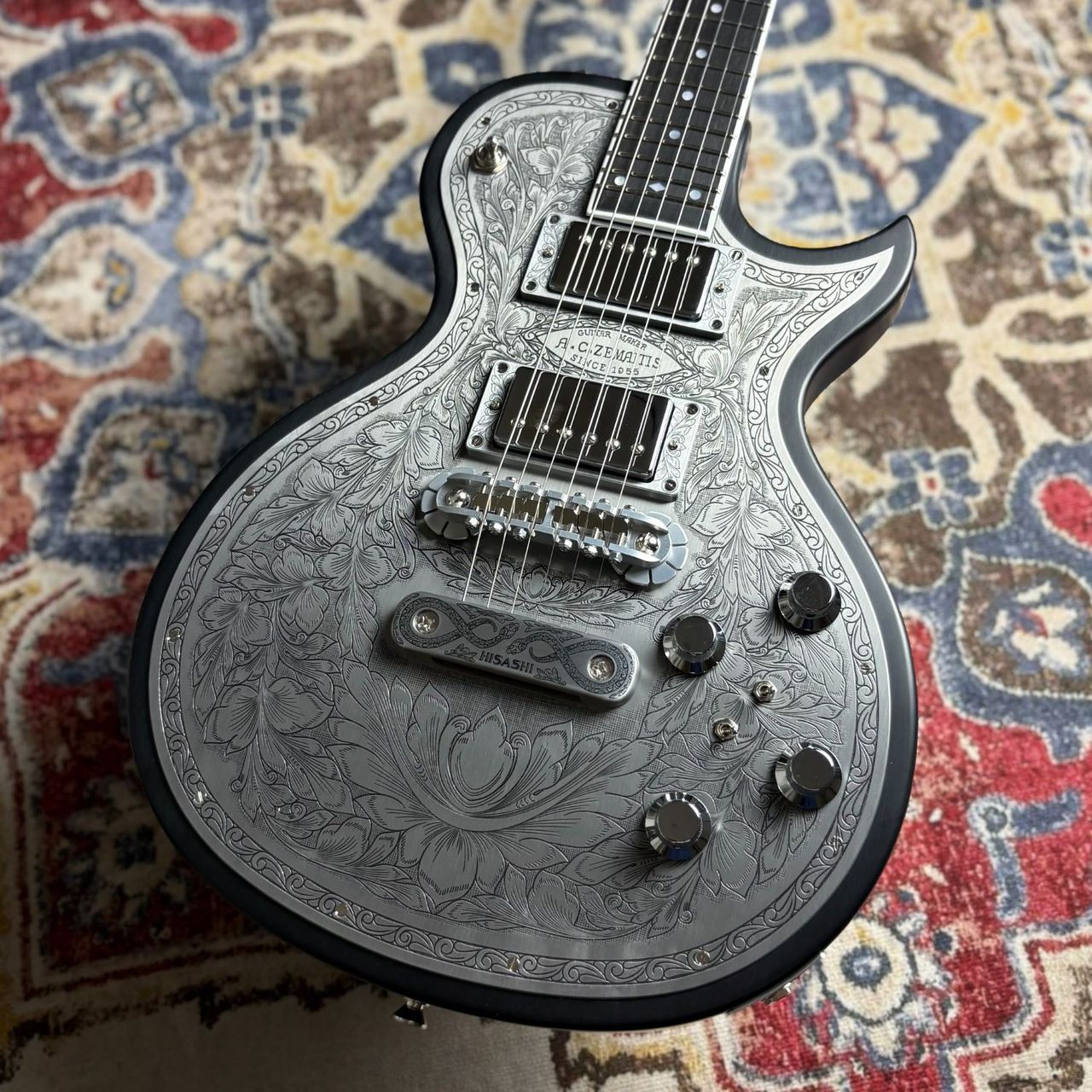 Zemaitis The Portrait Metal Front Hisashi Signature Model Black