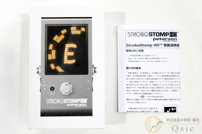 [極美品] Peterson StroboStomp HD SSHD-1 高精細ディスプレイを搭載した多機能ストロボチューナー [RJ142]