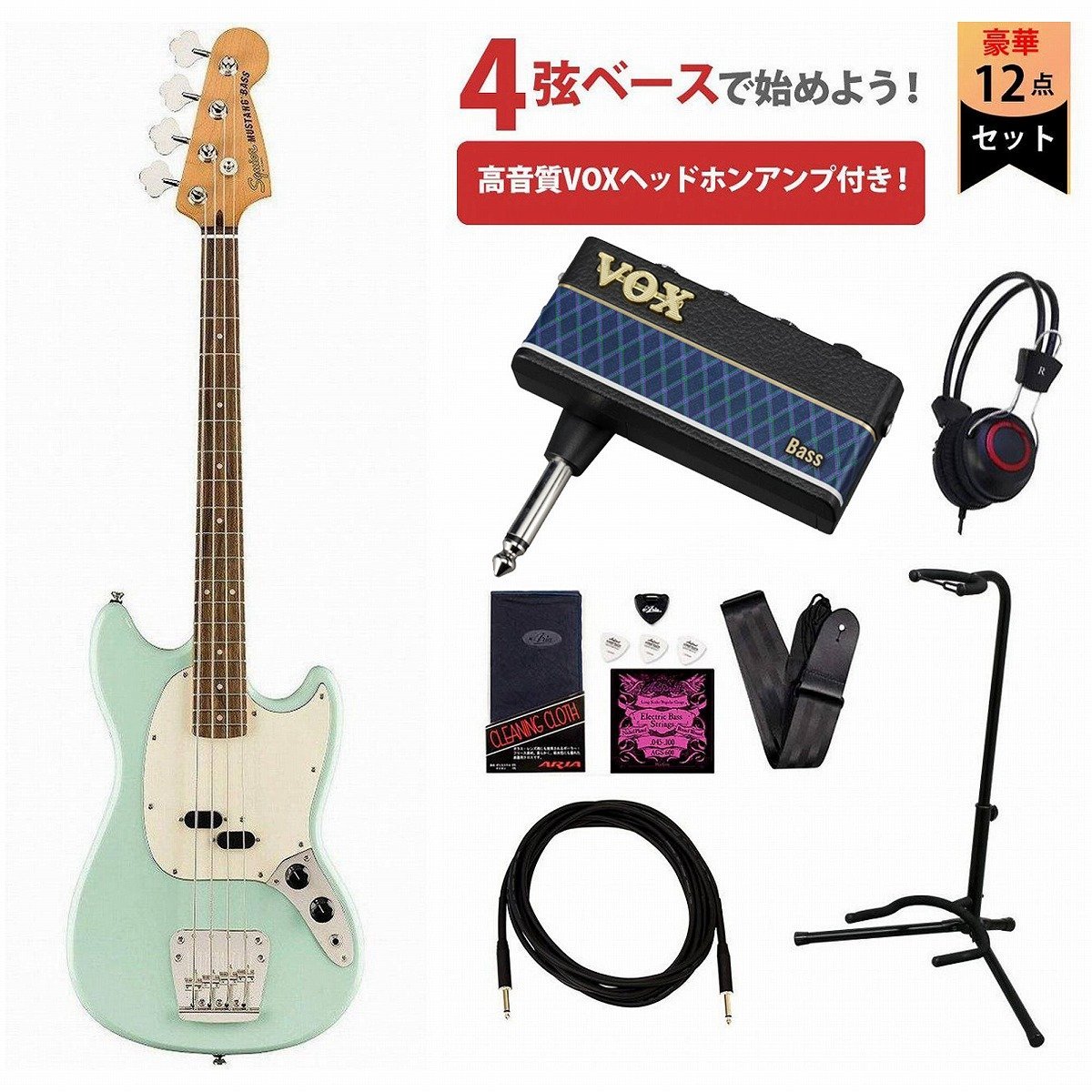 Squier by Fender Classic Vibe 60s Mustang Bass Laurel FB Surf