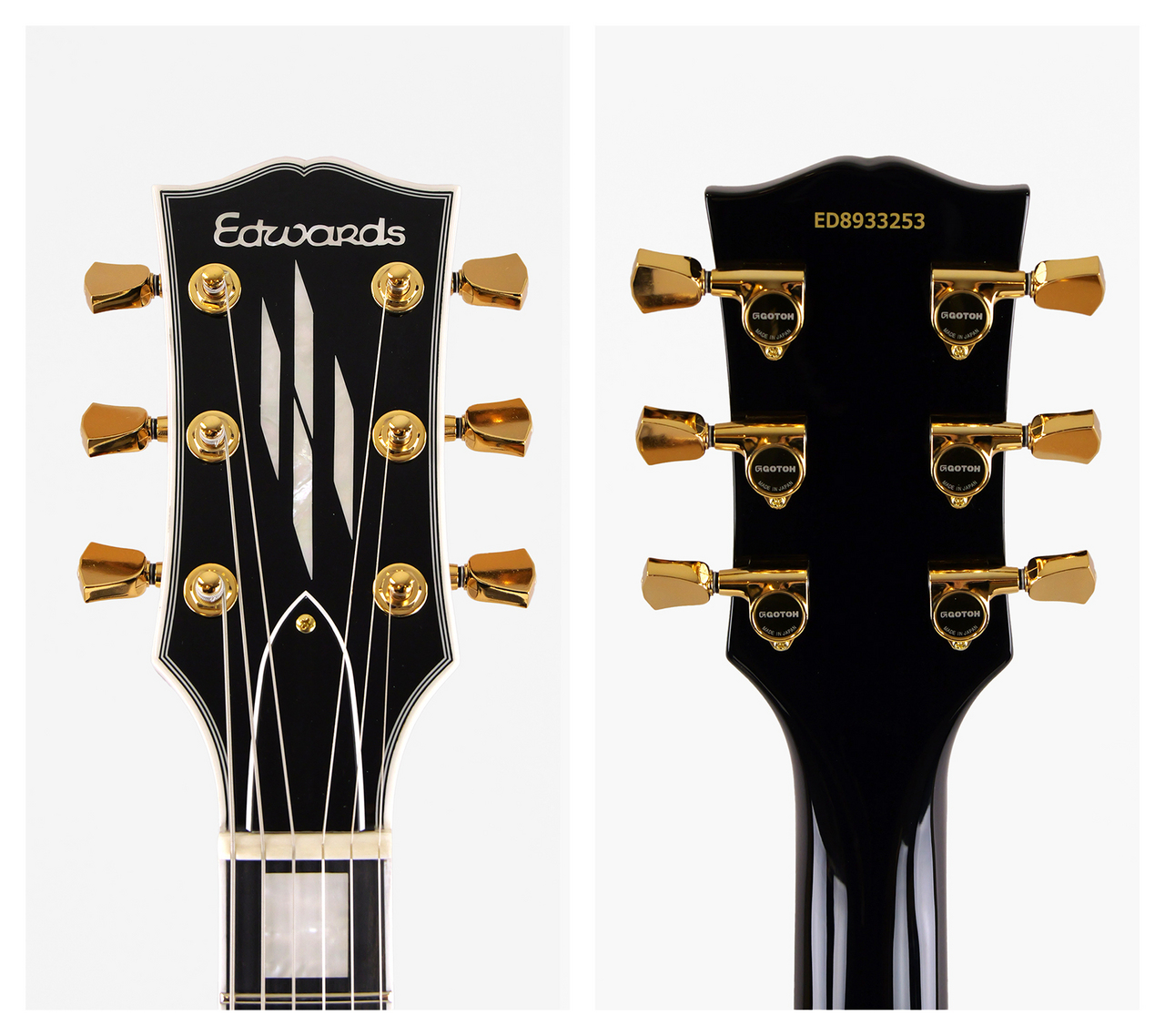 Edwards ブラックレスポールスタイルギ ター EDWARDS E-LP-CTM (Black)（新品/送料無料）【楽器検索デジマート】