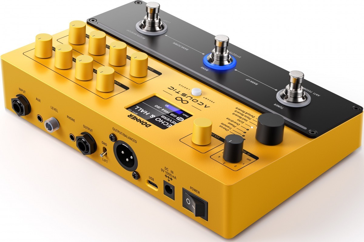 ART Acoustic アコギ用 プリアンプ DI マルチエフェクター DONNER Acoustic Preamp Loop プリアンプ アコースティック