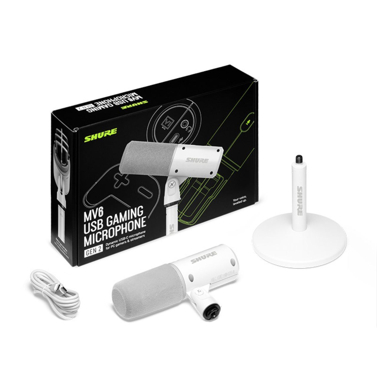 Shure MV6G2-W-J USBゲーミングマイクロホン ◇10/22(木)新発売!!初回