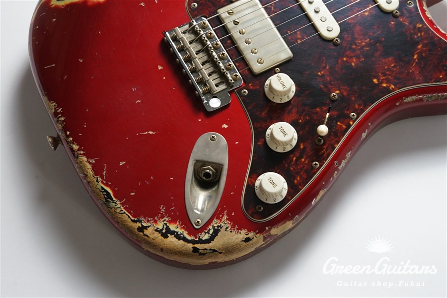 Xotic XSC-2 - Dark Candy Apple Red over 3 Tone Sunburst / Heavy