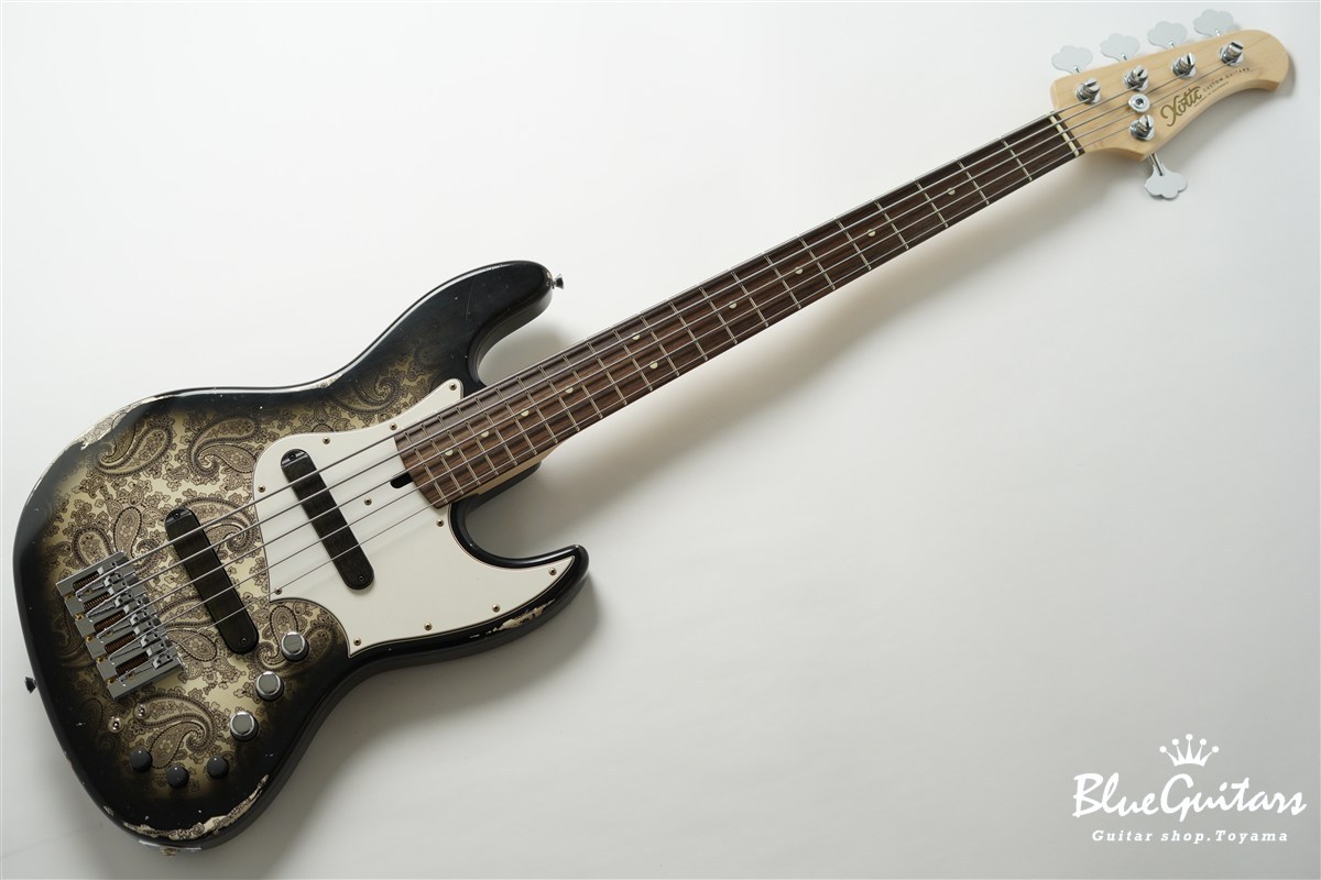 Xotic XJ-1T 5st Black Paisley Burst Medium Aged / Alder / R #3447