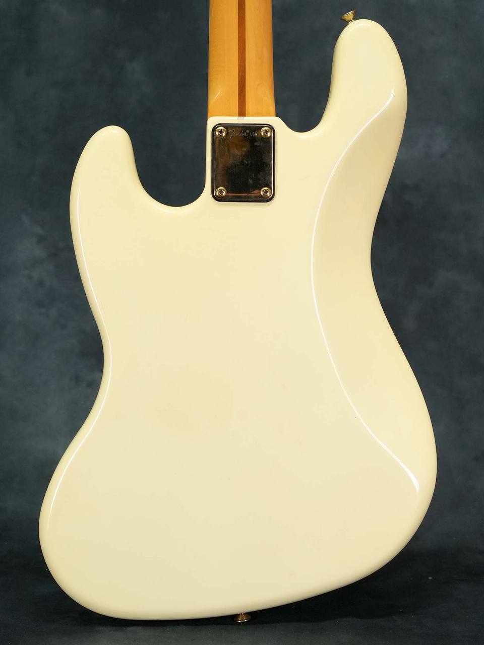 ホワイトエレキベース Fender 1982 Gold Jazz Bass Refinish Olympipc White（中古）【楽器