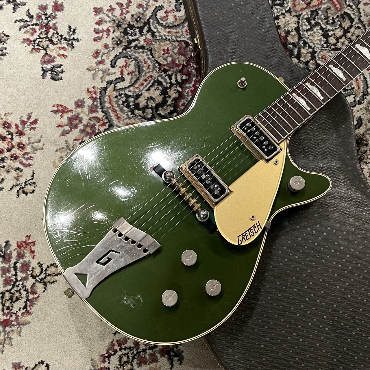 Gretsch 【RARE】# 6128 Jet Cadillac Green w/Gold Plated Hardware