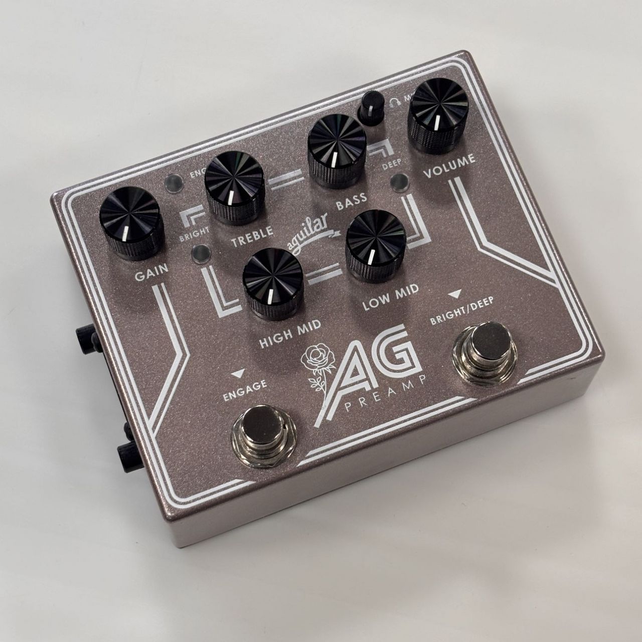 aguilar AG PREAMP/DI PEDAL Breast Cancer Awareness Edition