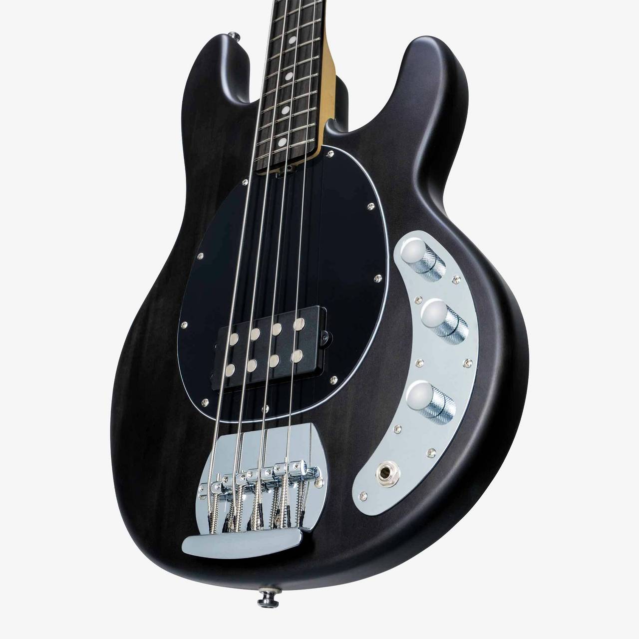 Sterling by MUSIC MAN STINGRAY RAY4 Trans Black Satin エレキベース
