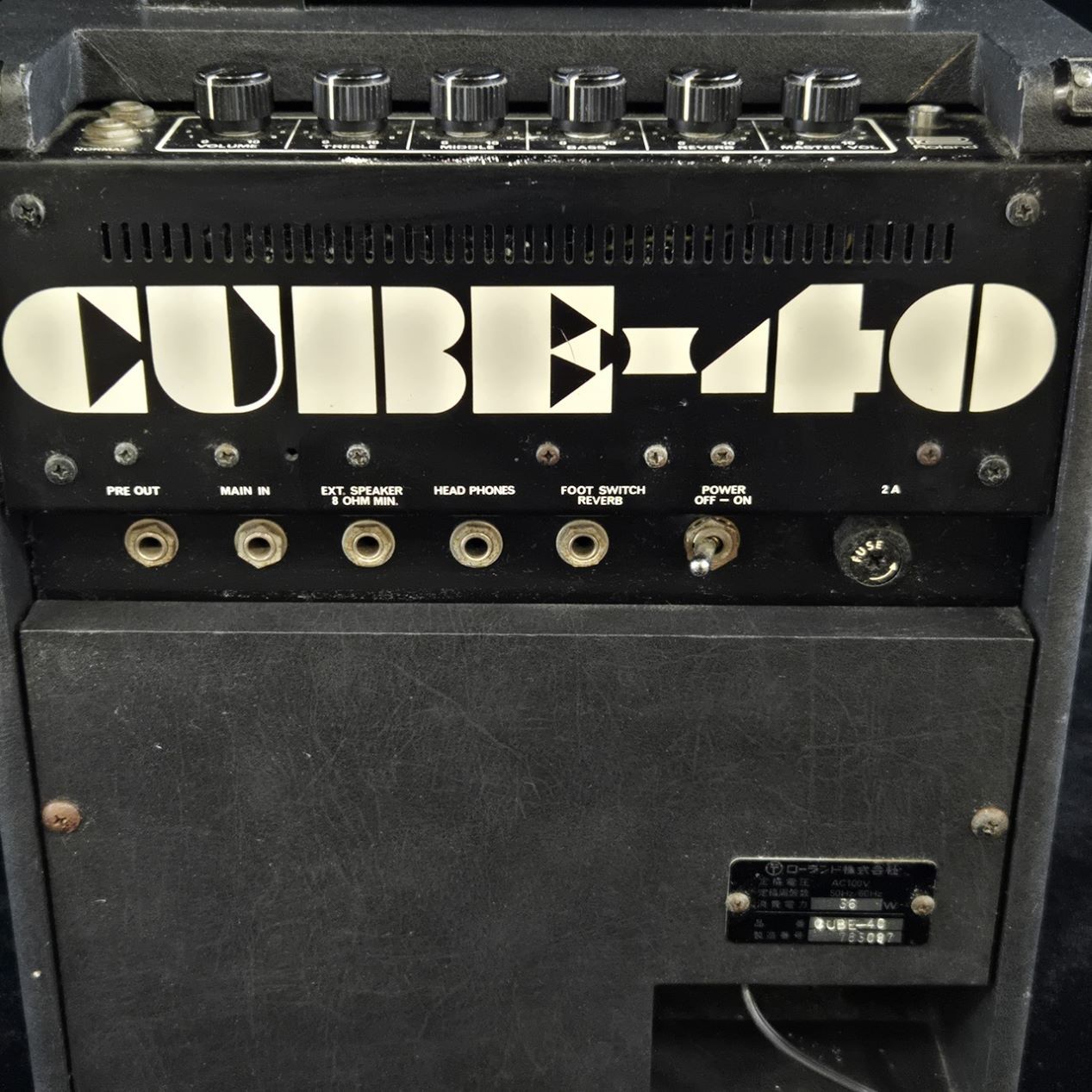 Roland CUBE-40 - ギターアンプ【現物画像】(ビンテージ Roland CUBE-40 - ギターアンプ【現物画像】(ビンテージ