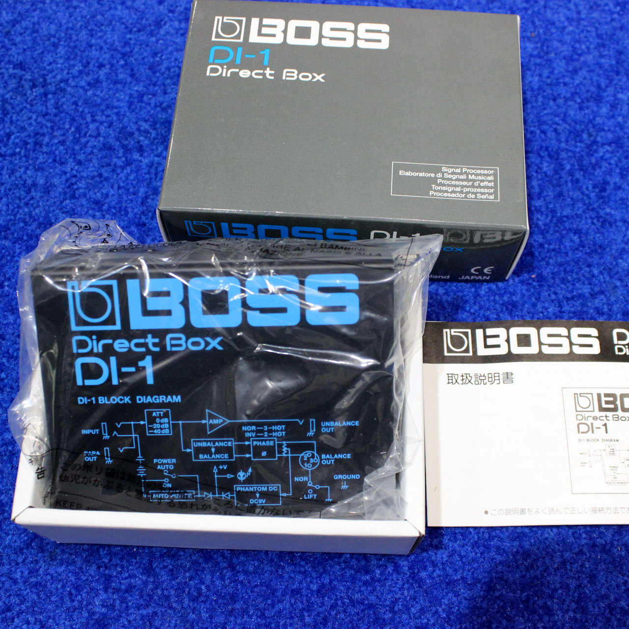 Box Direct DI-1 BOSS 箱 Japan)、元箱・取扱説明書付きの極美品 in Box(Made Direct DI-1 BOSS 取説付 配信機器・PA機器・レコーディング機器