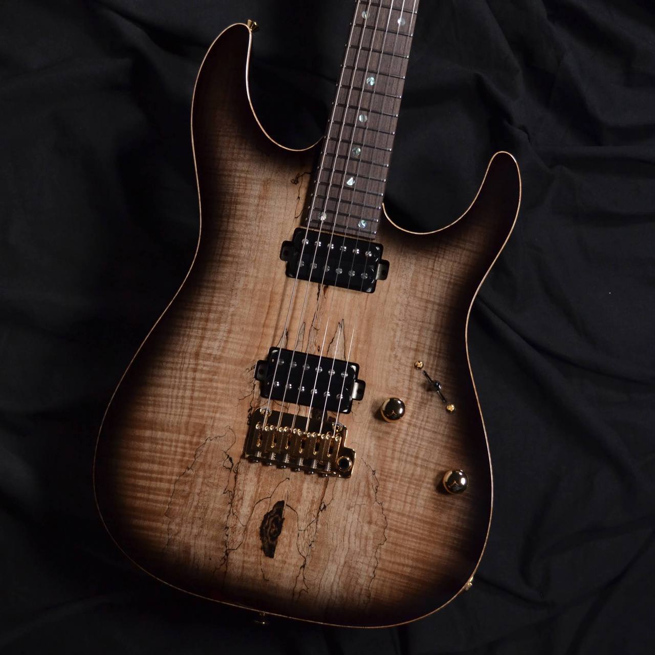 めいぷるです。 T's Guitars DST-Pro24CTM/5A Spalted Flame Maple Top/Bird's Eye