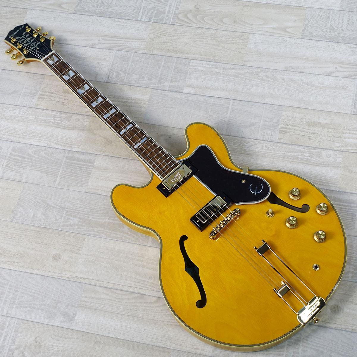 Epiphone エレキギター ナチュラル Epiphone エピフォン Casino Natural エレキギター(エピフォンの