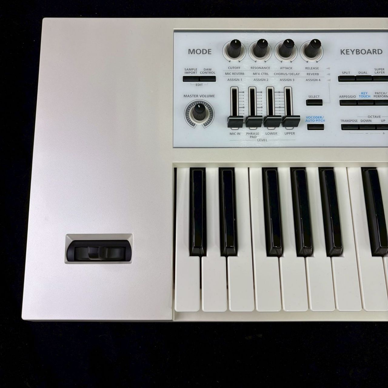 Roland JUNO-DS61W【ケース・サスティーンペダル・シールドケーブル