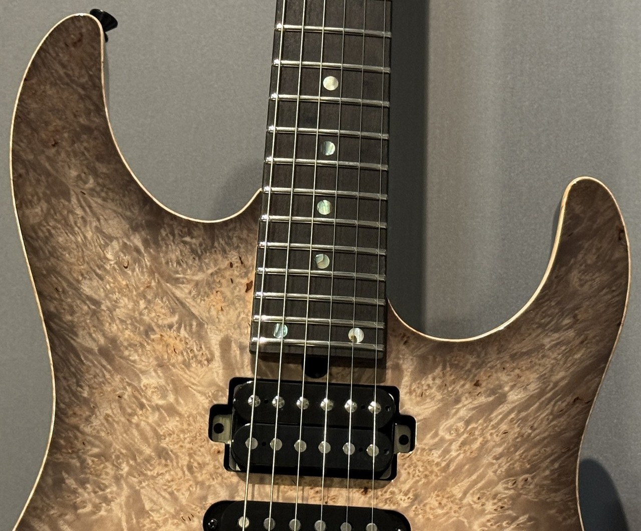 T's Guitars DST-Pro24 Trans Black Burst【3.47kg】【Waterfall Burl