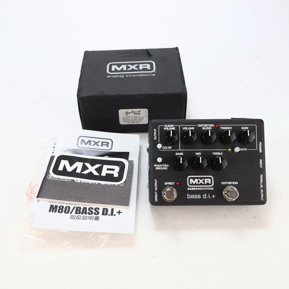 【ジャンク】MXR M80 bass d.i.+ ベースエフェクター MXR 【中古】 ベース用ダイレクトボックス MXR M80 Bass D.I.＋ ベース