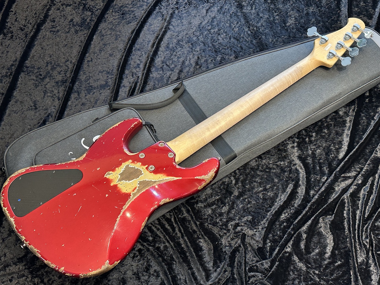 ベース xotic xj-1t 5st Candy Apple Red Xotic XTC-1 Namm 2020 Spalted Maple Electric Guitar | Vision Guitar