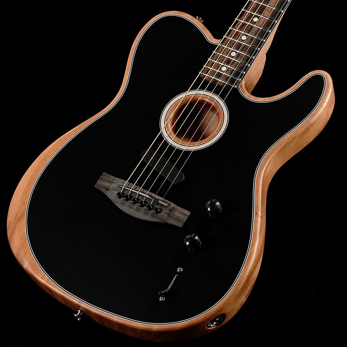 Fender American Acoustasonic Telecaster Black(重量:2.23kg)【渋谷店