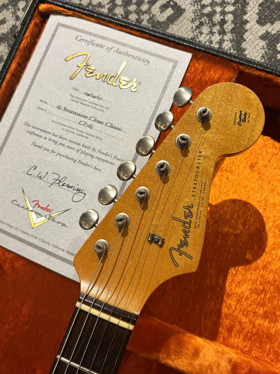 Fender Custom Shop Masterbuild by Chris Fleming 1963 Stratocaster