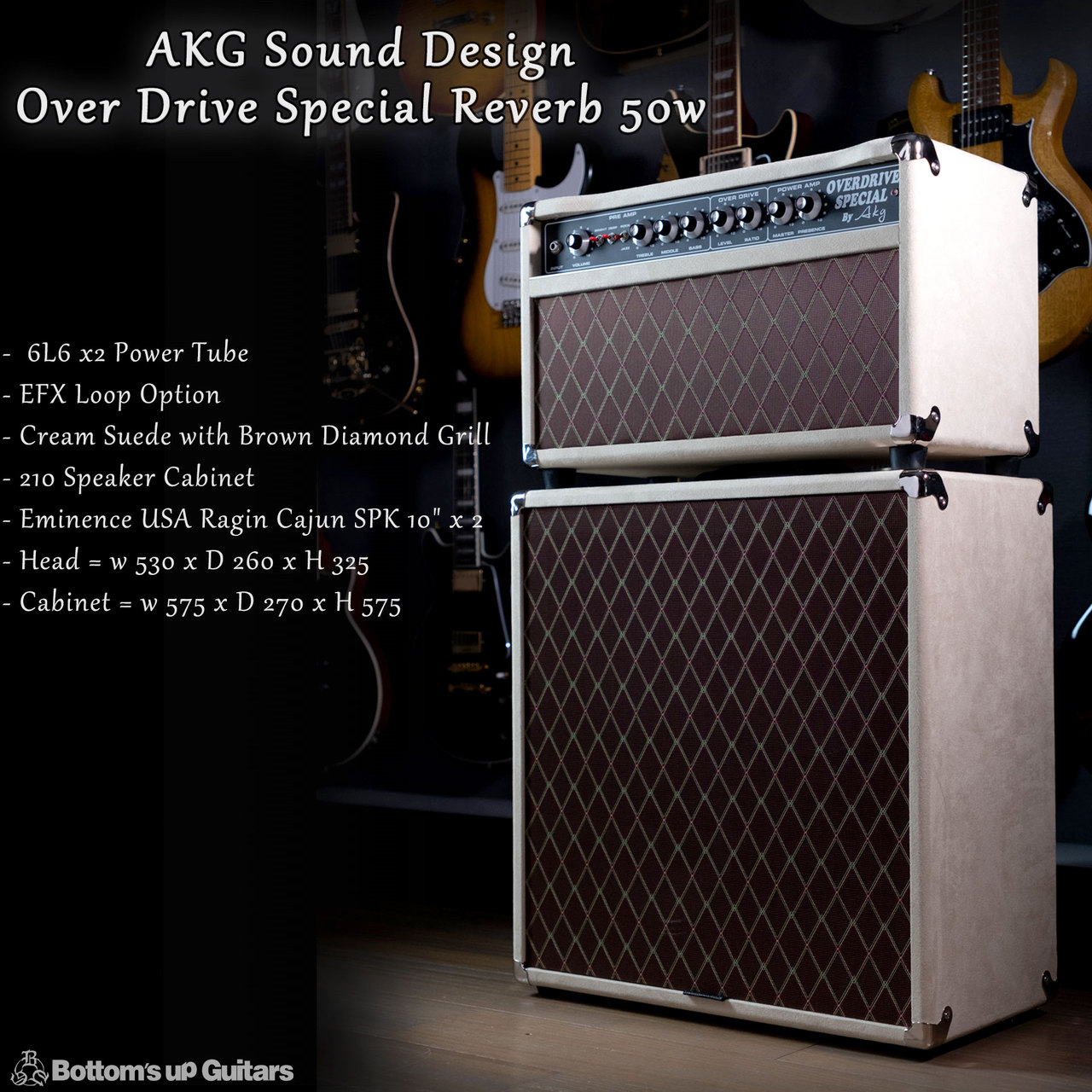 AKG Sound Design オススメSET! Overdrive Special Reverb 50w with FX 