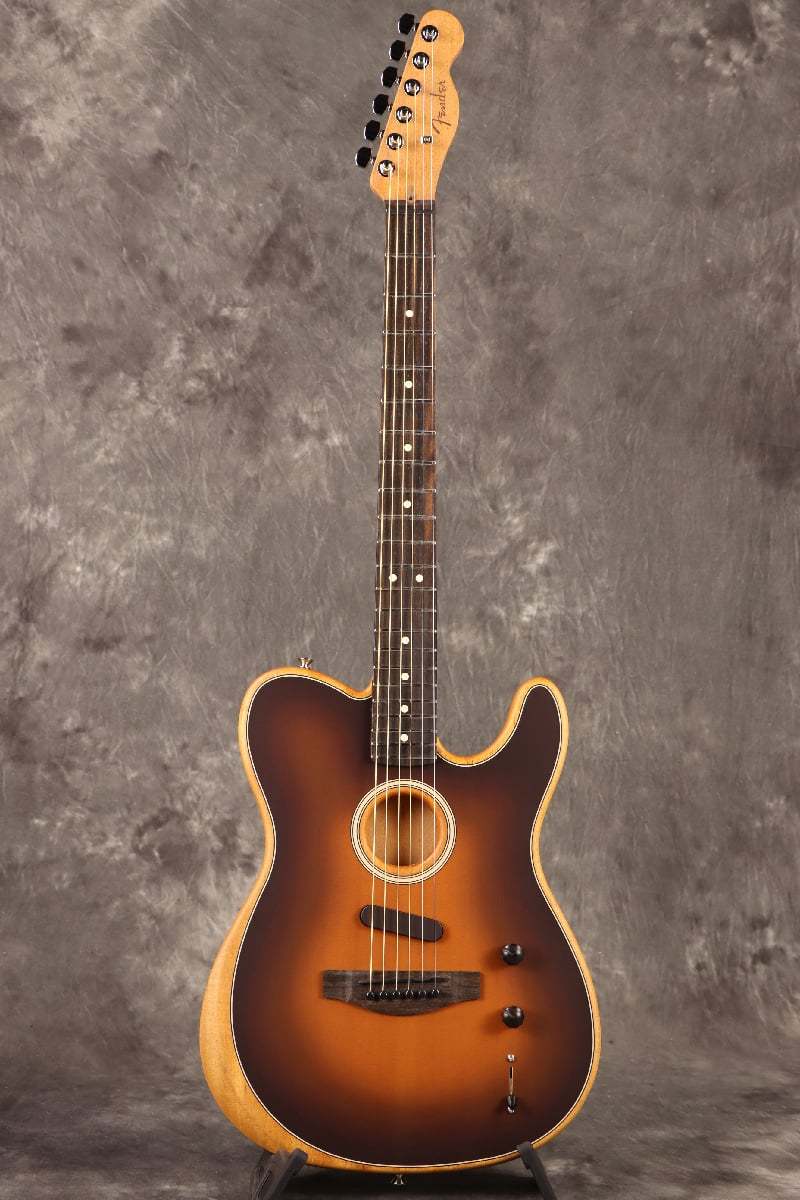 美品FenderアコースタソニックAcoustasonicサンバーストテレキャス Amazon.co.jp: Fender フェンダー アコースタソニック