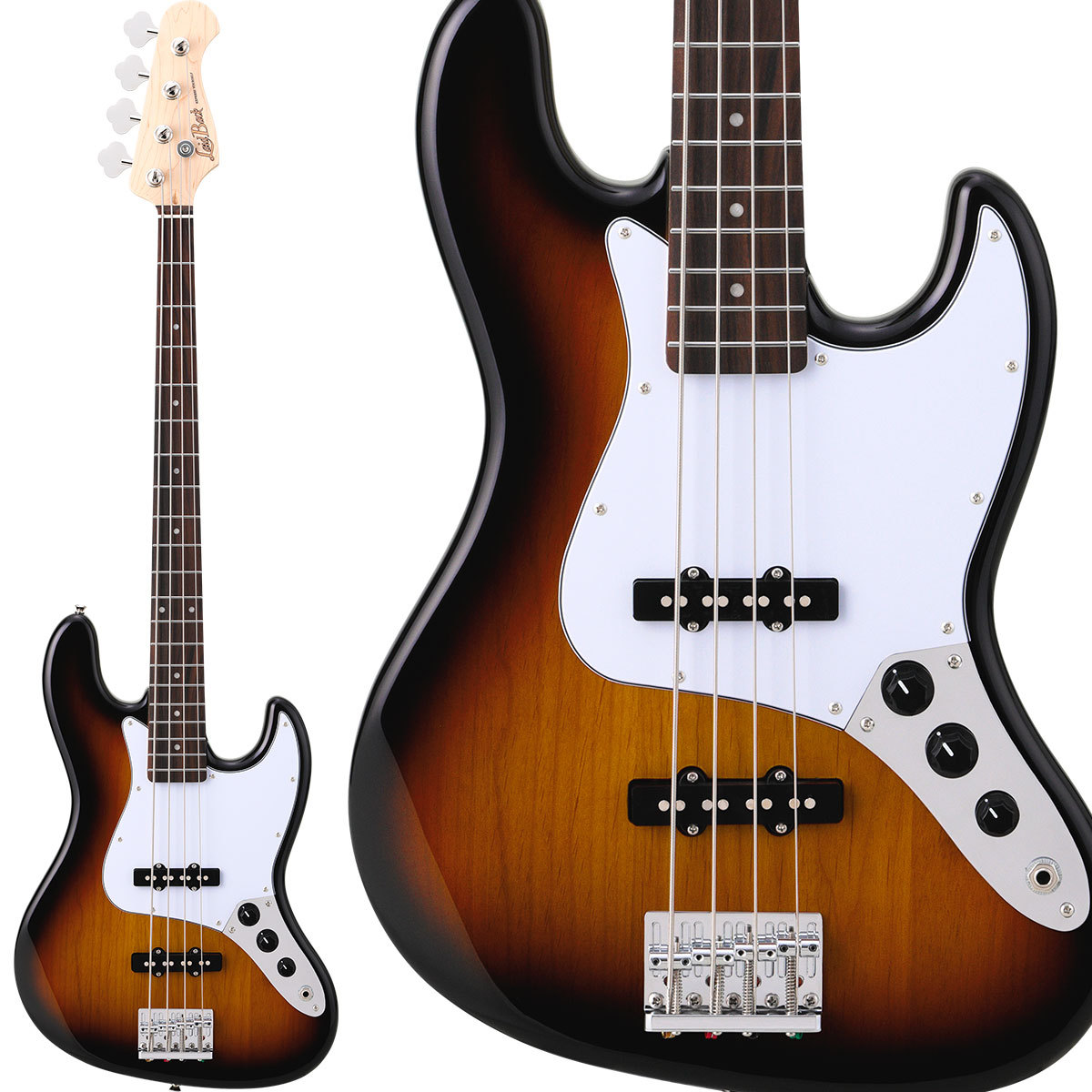 Laid Back LJB-5-R-JJ 3Tone Sunburst エレキベース ジャズべ 