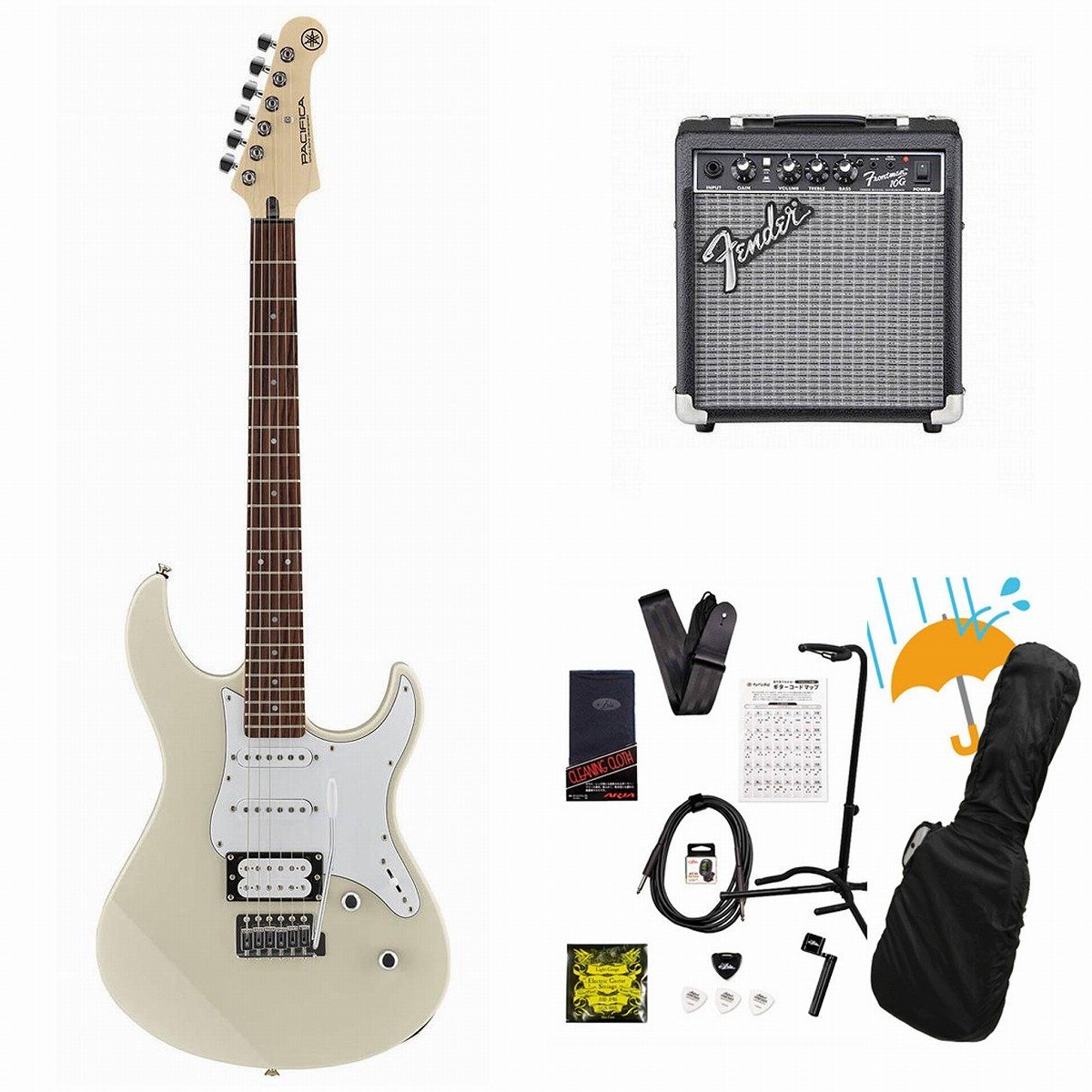 ヤマハ YAMAHA PACIFICA112V VW エレキギター ホワイト YAMAHA PACIFICA112VMX YNSエレキギター 初心者14点セット