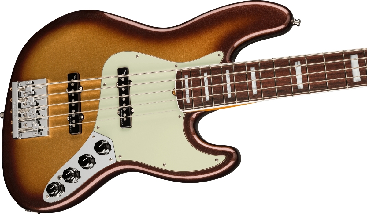 ベース VISION JAZZ BASS Fender American Ultra Jazz Bass V Rosewood Fingerboard Mocha Burst