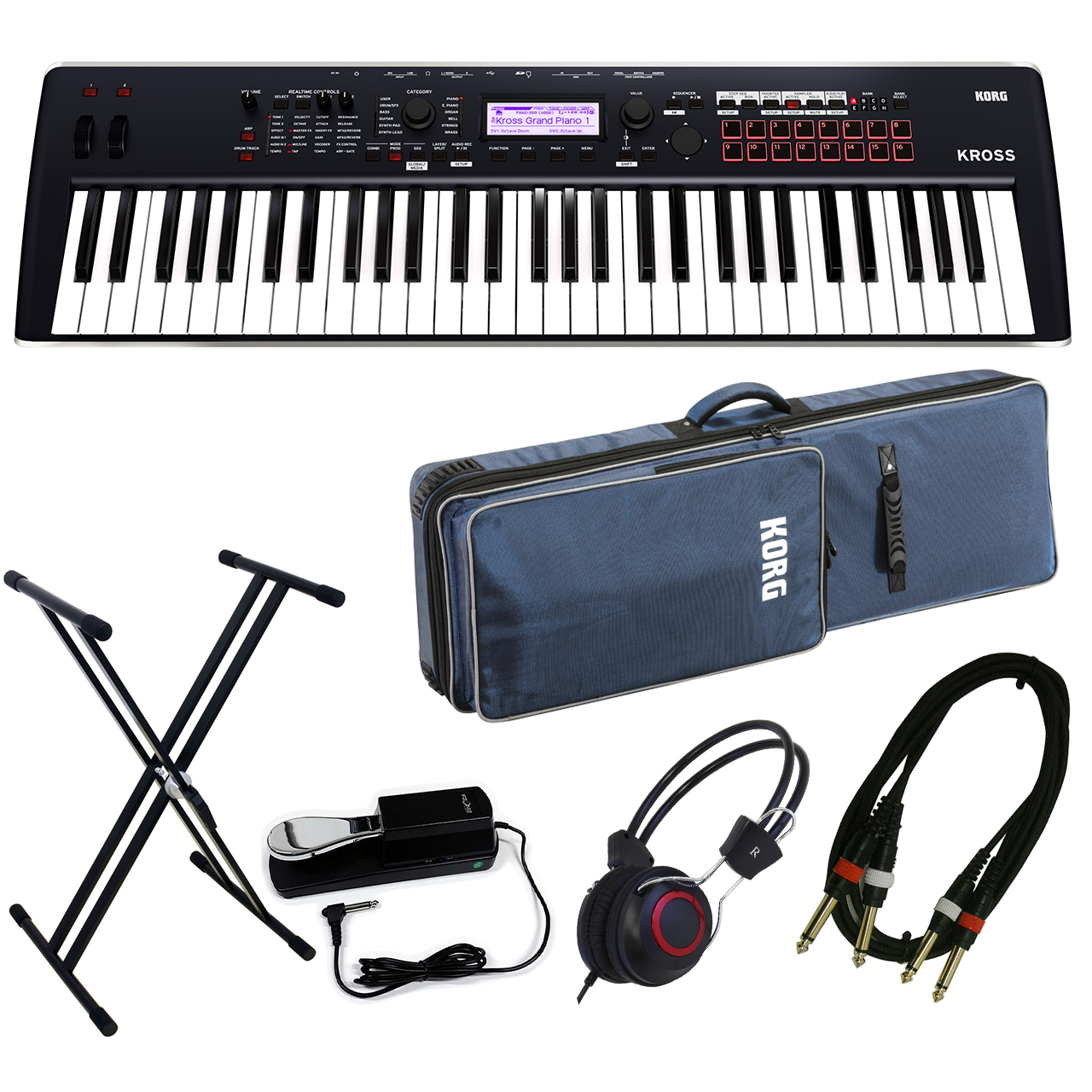 KORG KROSS2-61-DB ライブセット 専用ケース◇即納可能!【ローン分割