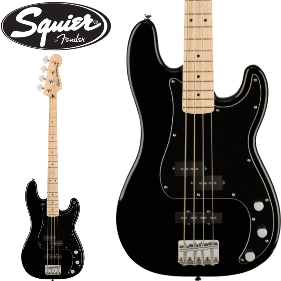 ベース Squier affinity series pj bass black Squier by Fender Affinity Series Precision Bass PJ -Black