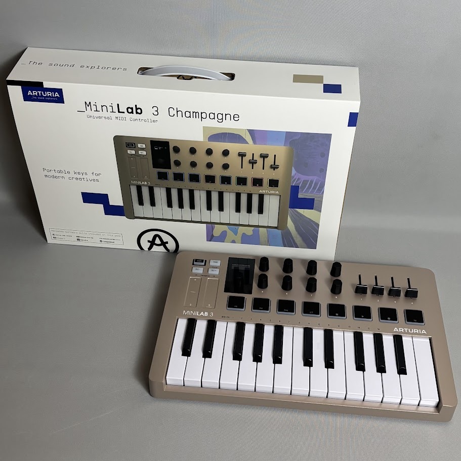 Arturia MINILAB 3 CHAMPAGNE (シャンパーニュ) 25鍵盤 MIDI