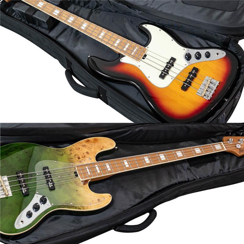 エレキベース アンプ シールド ケース KIKUTANI GVB-30DB (BLK) [エレキベース用ダブルケース] 【特価