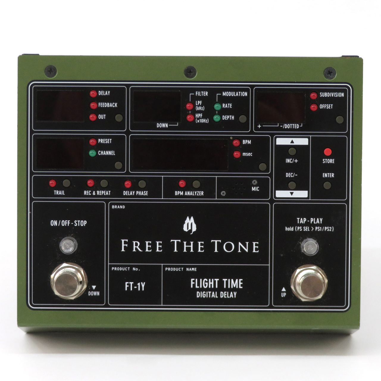 Free The Tone FT-1Y FLIGHT TIME DIGITAL DELAY（中古/送料無料