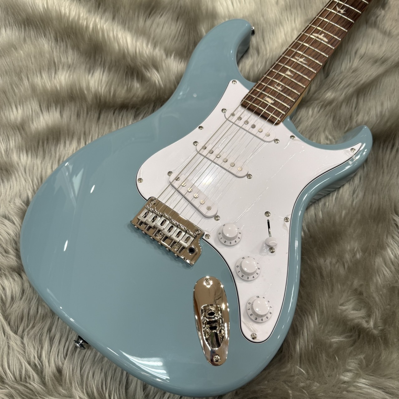 美品 PRS SE Silver Sky エレキギター PRS SE Silver Sky エレキギター／Evergreen ポール
