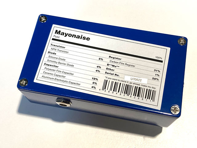 ギター Umbrella Company Mayonaise Fuzz Mayonaise Fuzz | Umbrella Company | アンブレラカンパニー