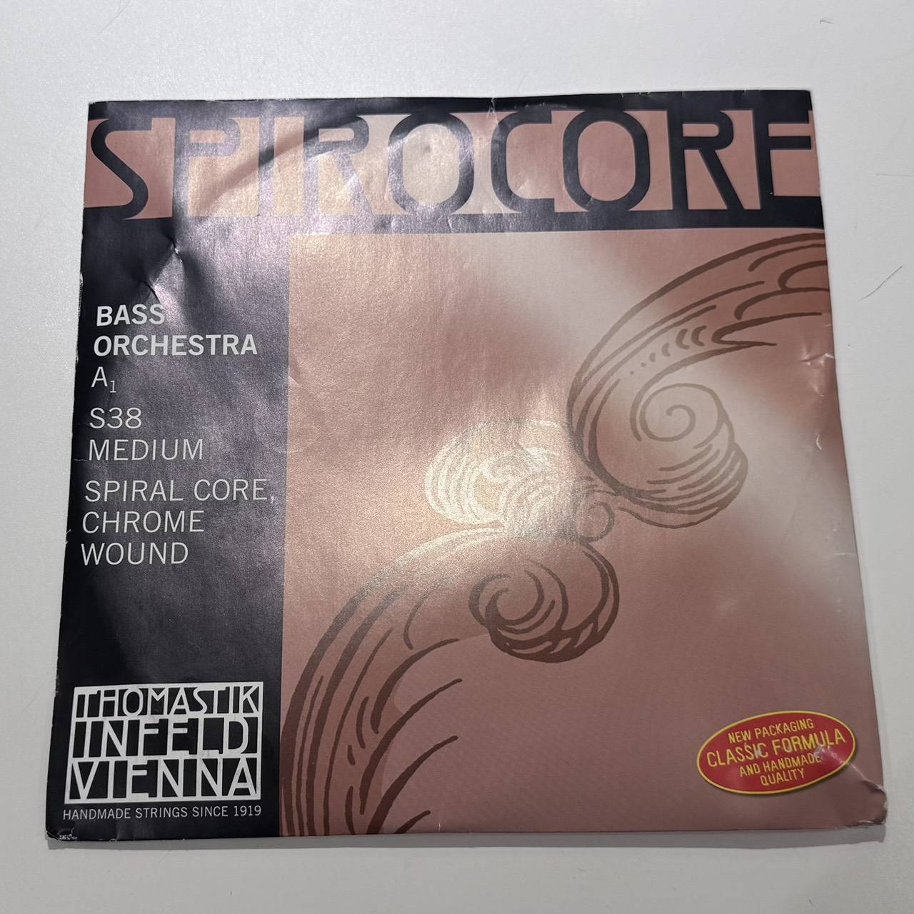 THOMASTIK CB3A-S38 SPIROCORE 4/4用 A線 【コントラバス弦/バラ弦1本