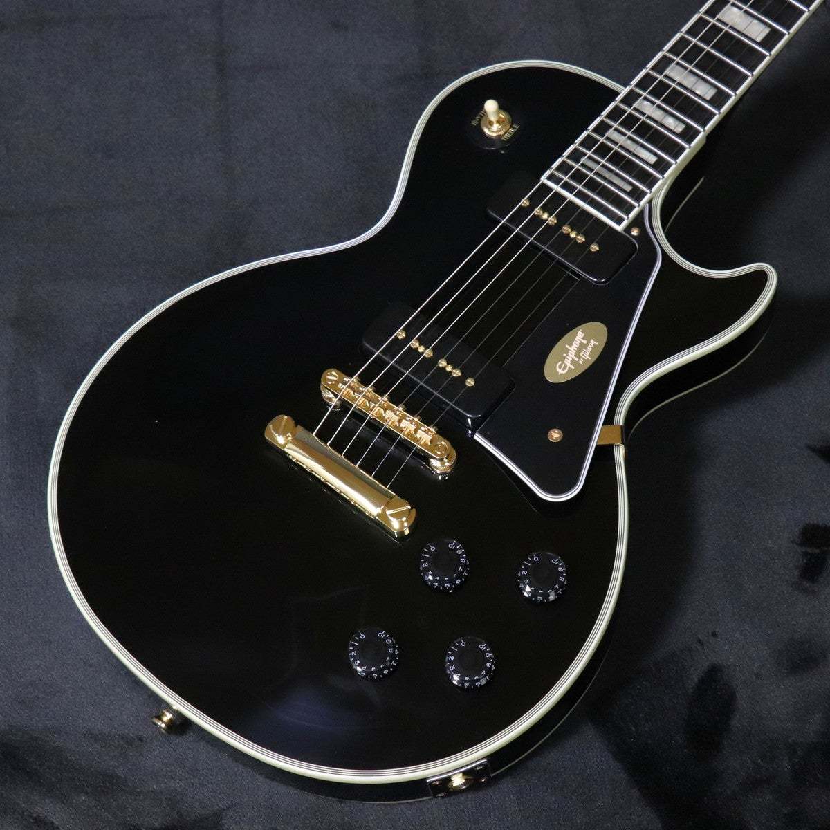 Epiphone Inspired by Gibson Les Paul Custom P-90 Ebony 【梅田店