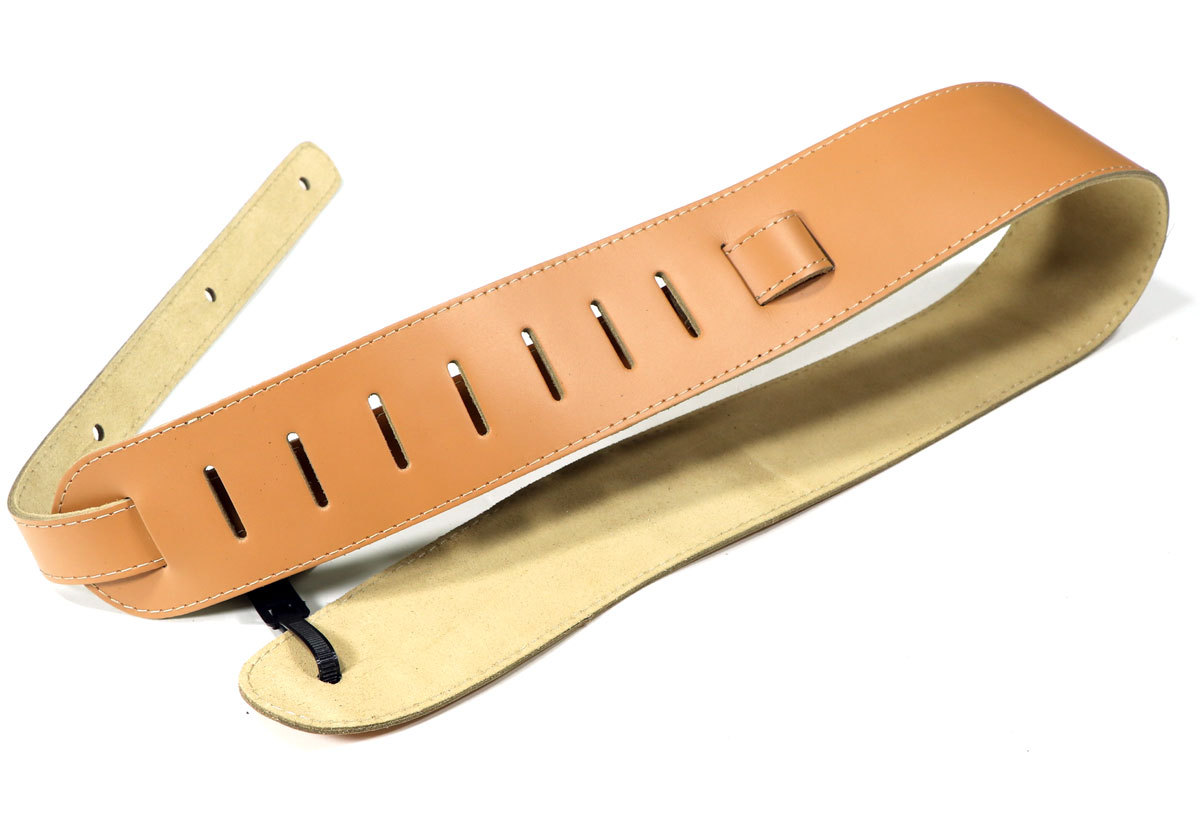 Cole Clark STRAP - LEATHER - Tan with Silver コールクラーク