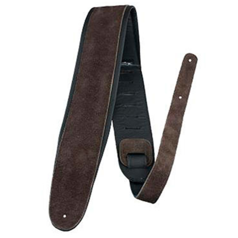 Perri's ペリーズ APSDX-1602 2.5インチ Brown SUEDE Leather Padding ブラウン 革 スウェード  ギターストラップ（新品/送料無料）【楽器検索デジマート】